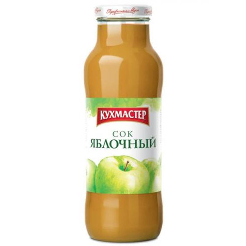 Сок Кухмастер 0,7 л ст/б яблочный