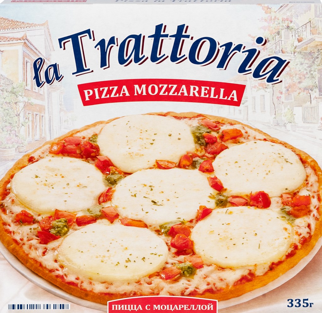 Пицца Ла Траттория зам 335 г с моцареллой