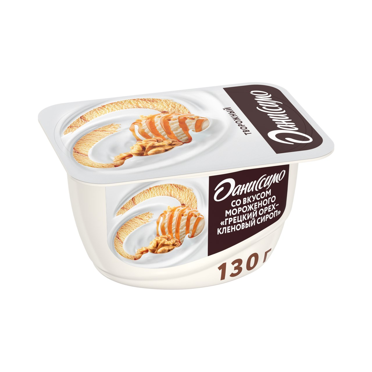 Творожный продукт Даниссимо 5,5% 130 г мороженое грецкий орех/кленовый сироп