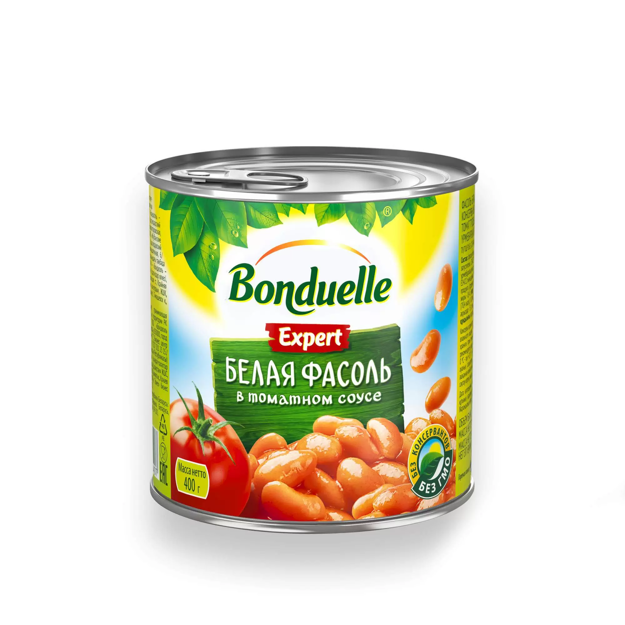 Фасоль Бондюэль белая в томатном соусе 400 г ж/б
