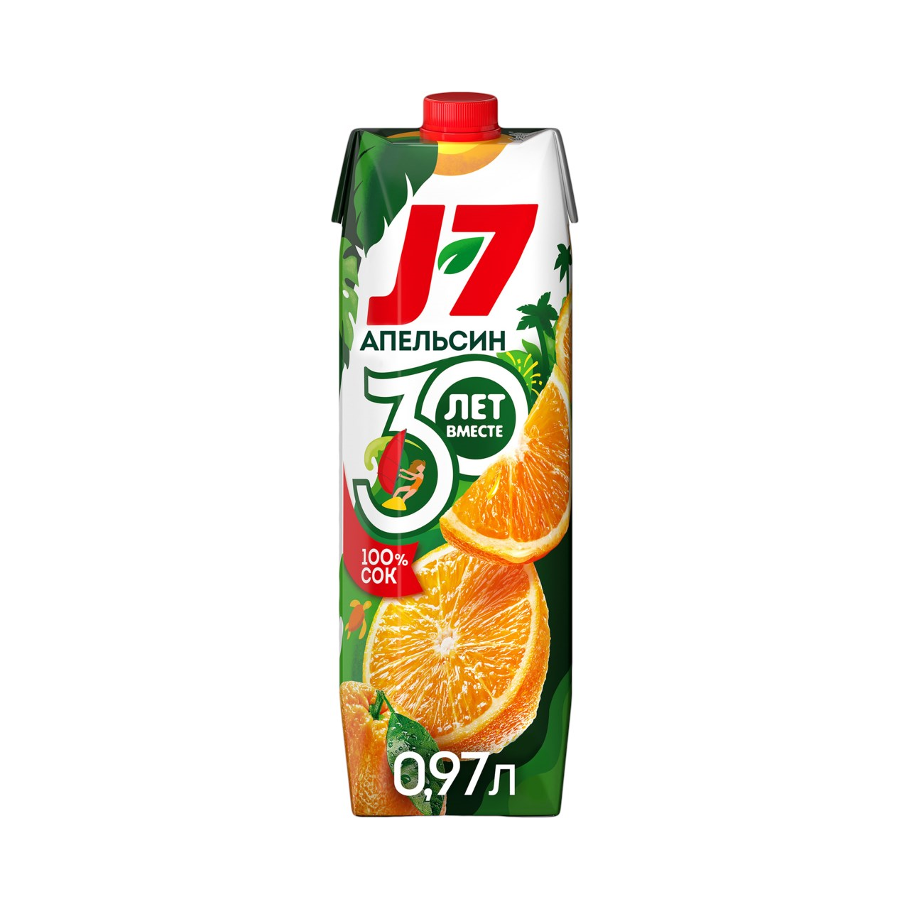 Сок Джей 7 0,97л апельсин