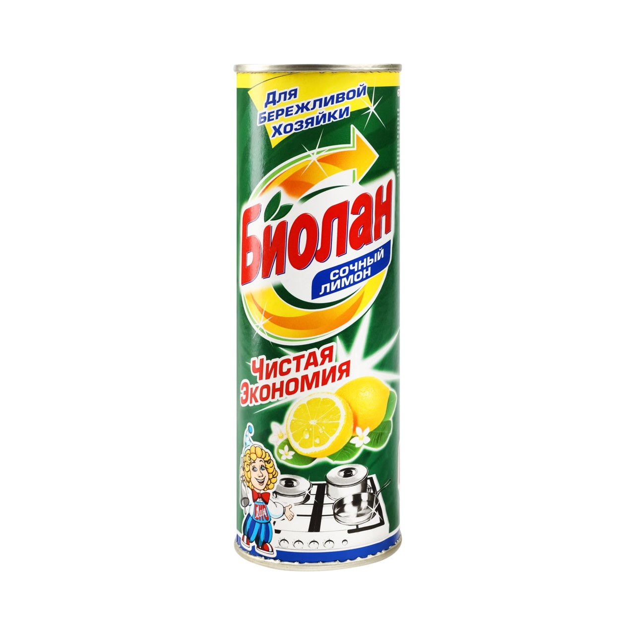 Чистящий порошок Биолан 400г сочный лимон