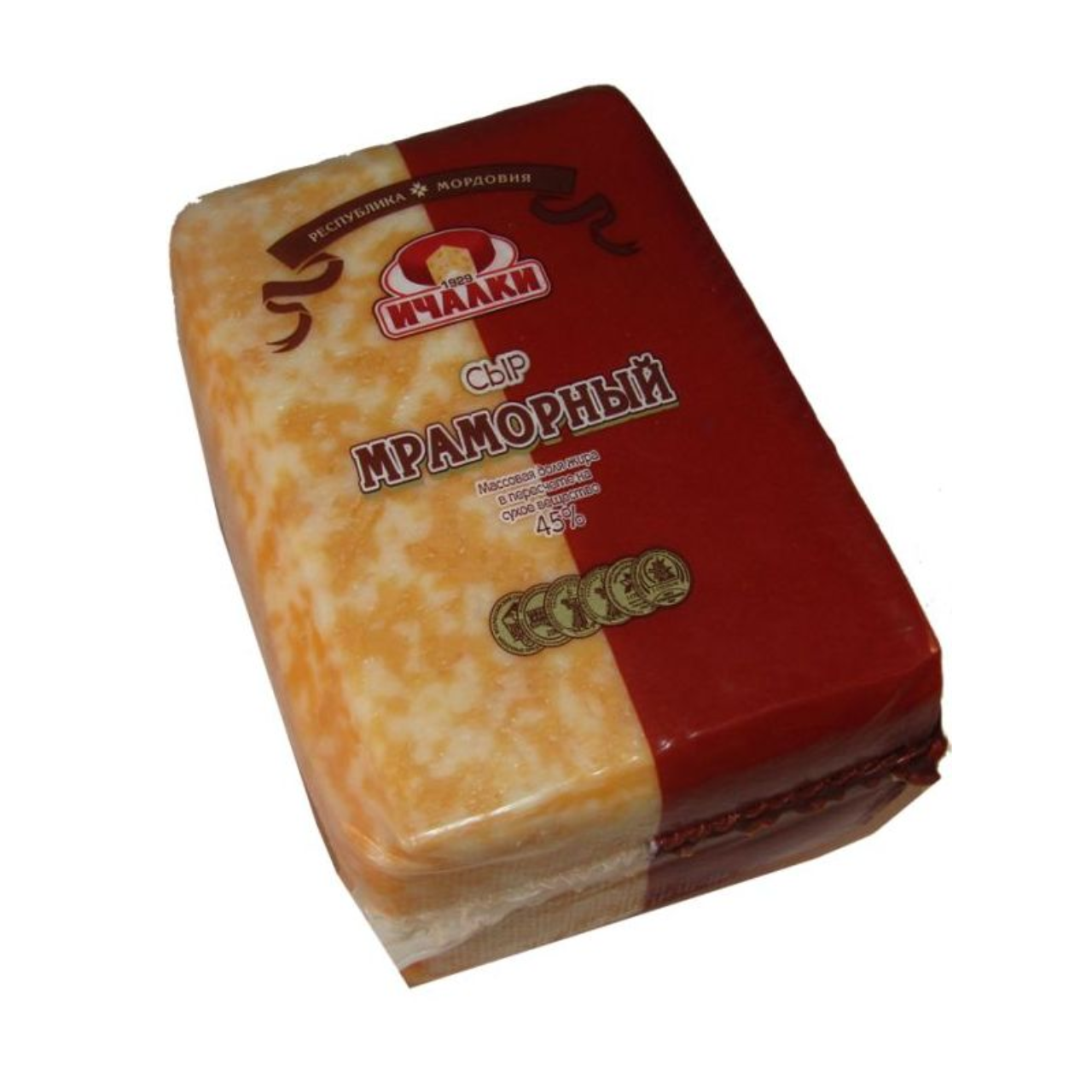 Сыр Мраморный 45% 1 кг Ичалки