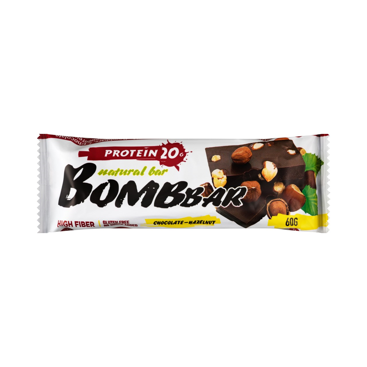 Протеиновый батончик БомбБар 60г шоколад-фундук