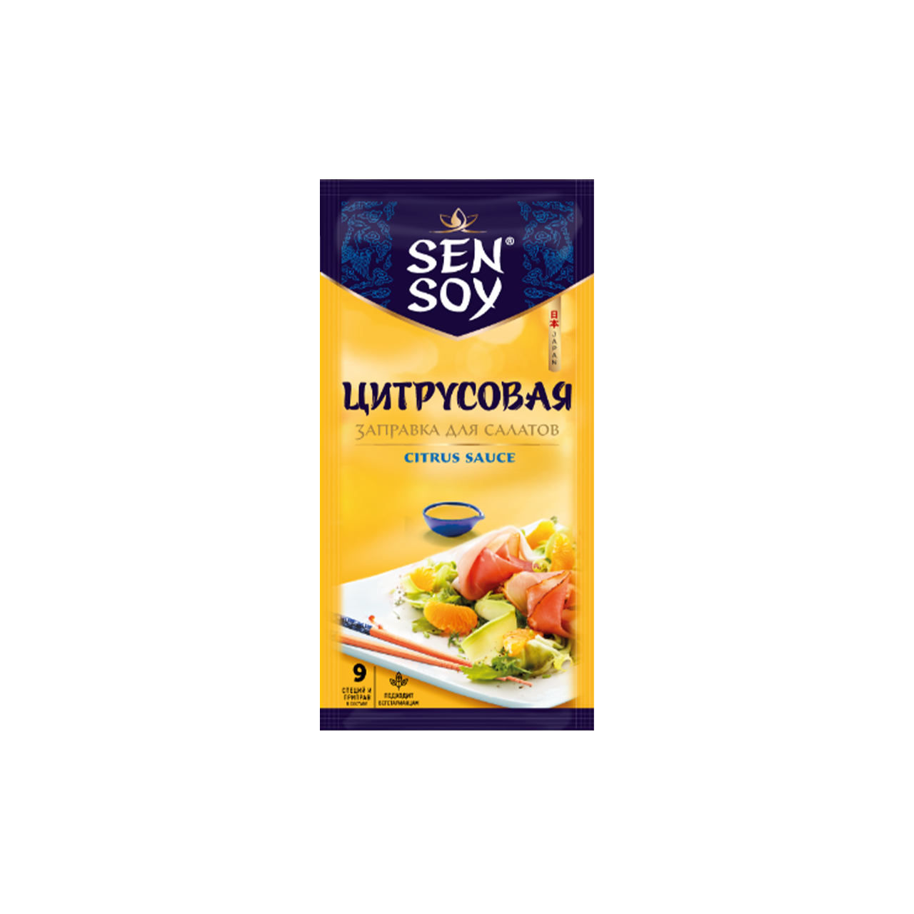 Заправка Сэн Сой для салатов цитрусовая премиум 40 г пакет