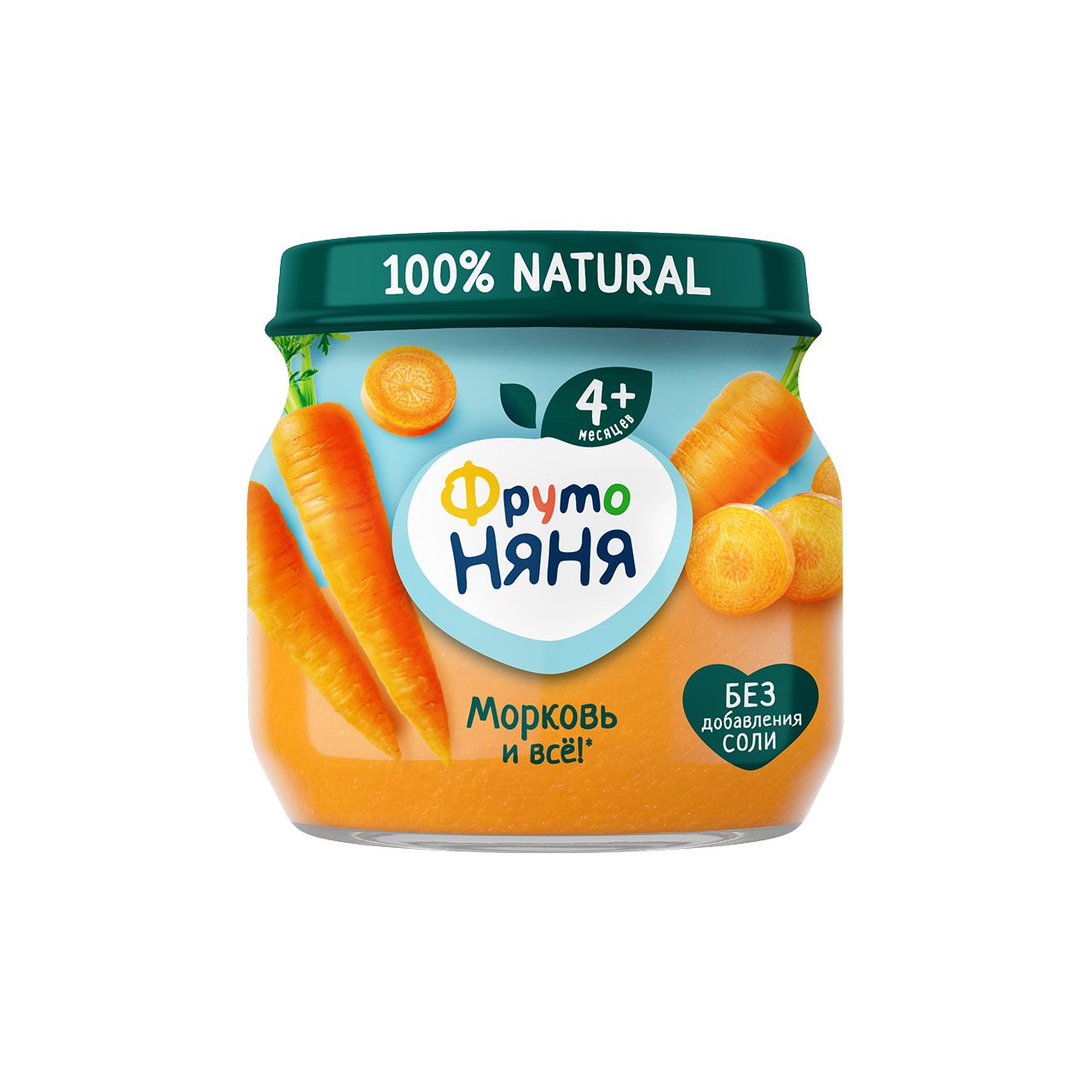 Пюре овощное Фруто Няня 80 г ст/б морковь