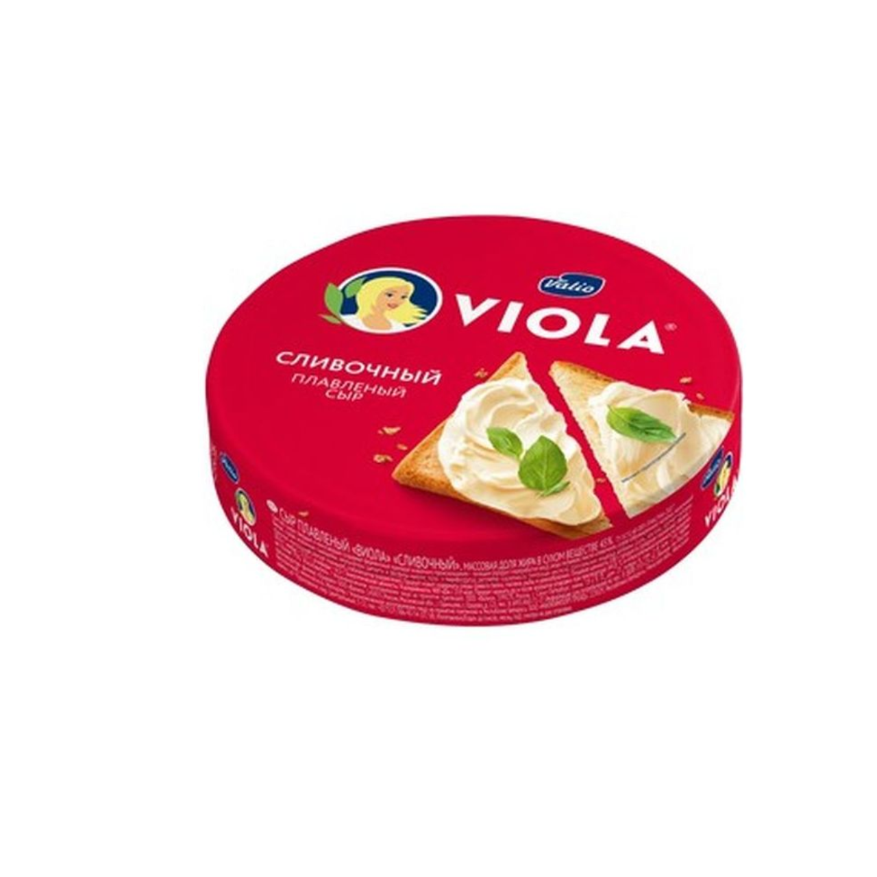 Сыр Виола Валио плав 50% 130 г круг сливочный
