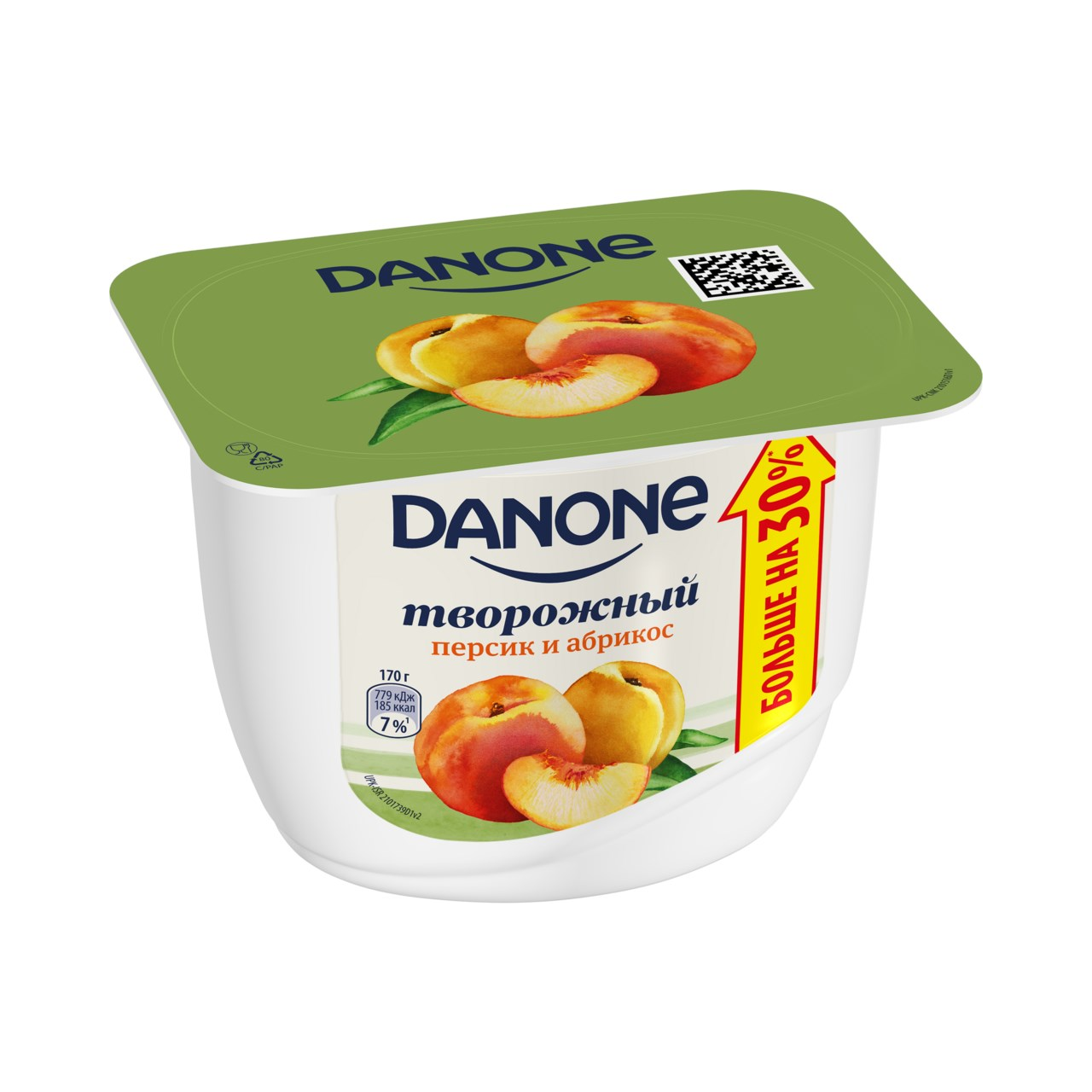 Продукт творожный Данон 3,6% 170 г персик/абрикос