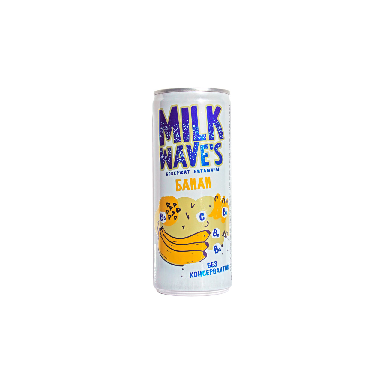 Напиток Милк Вэйвс 0,25л ж/б банан