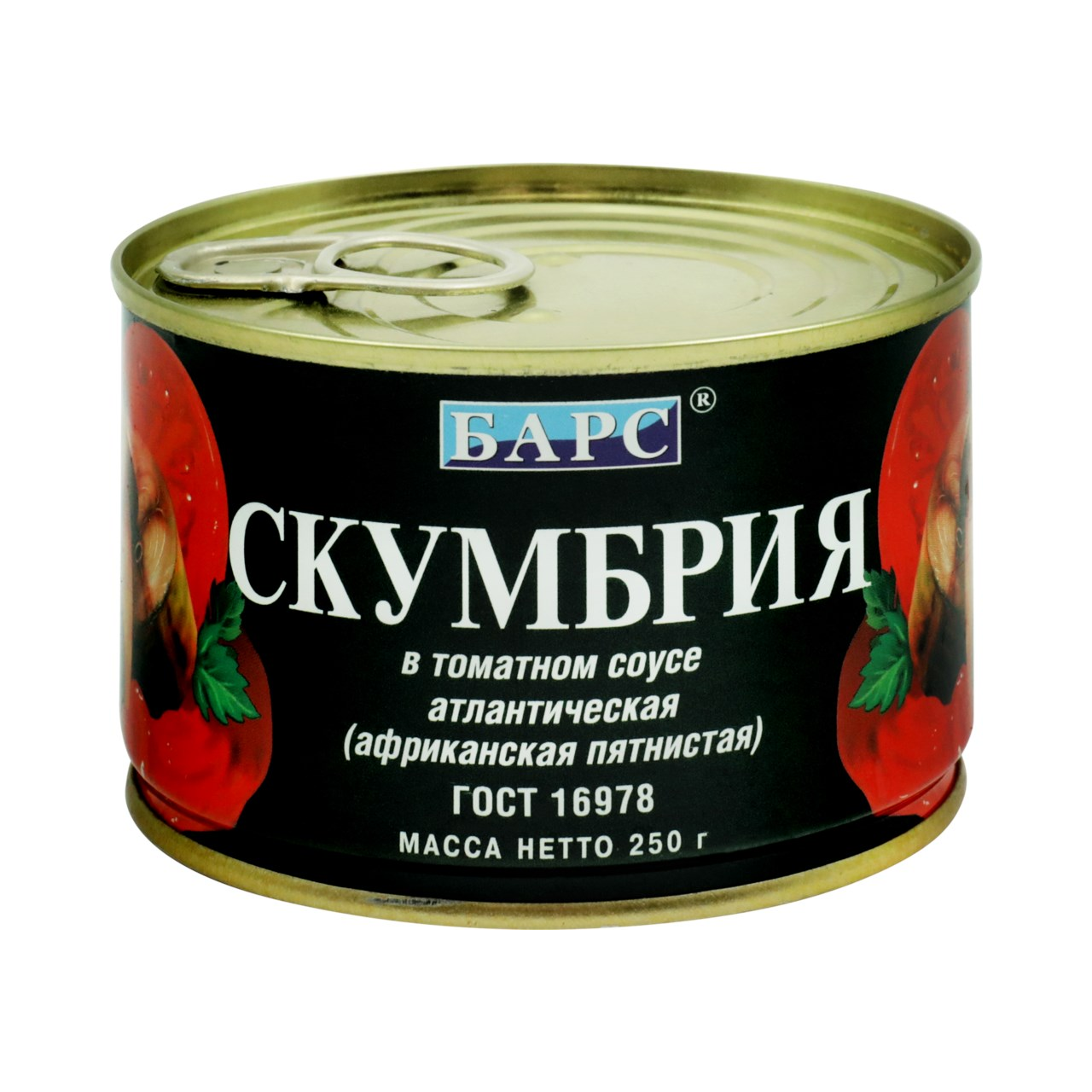 Скумбрия Барс в т/м 250 г ж/б ключ