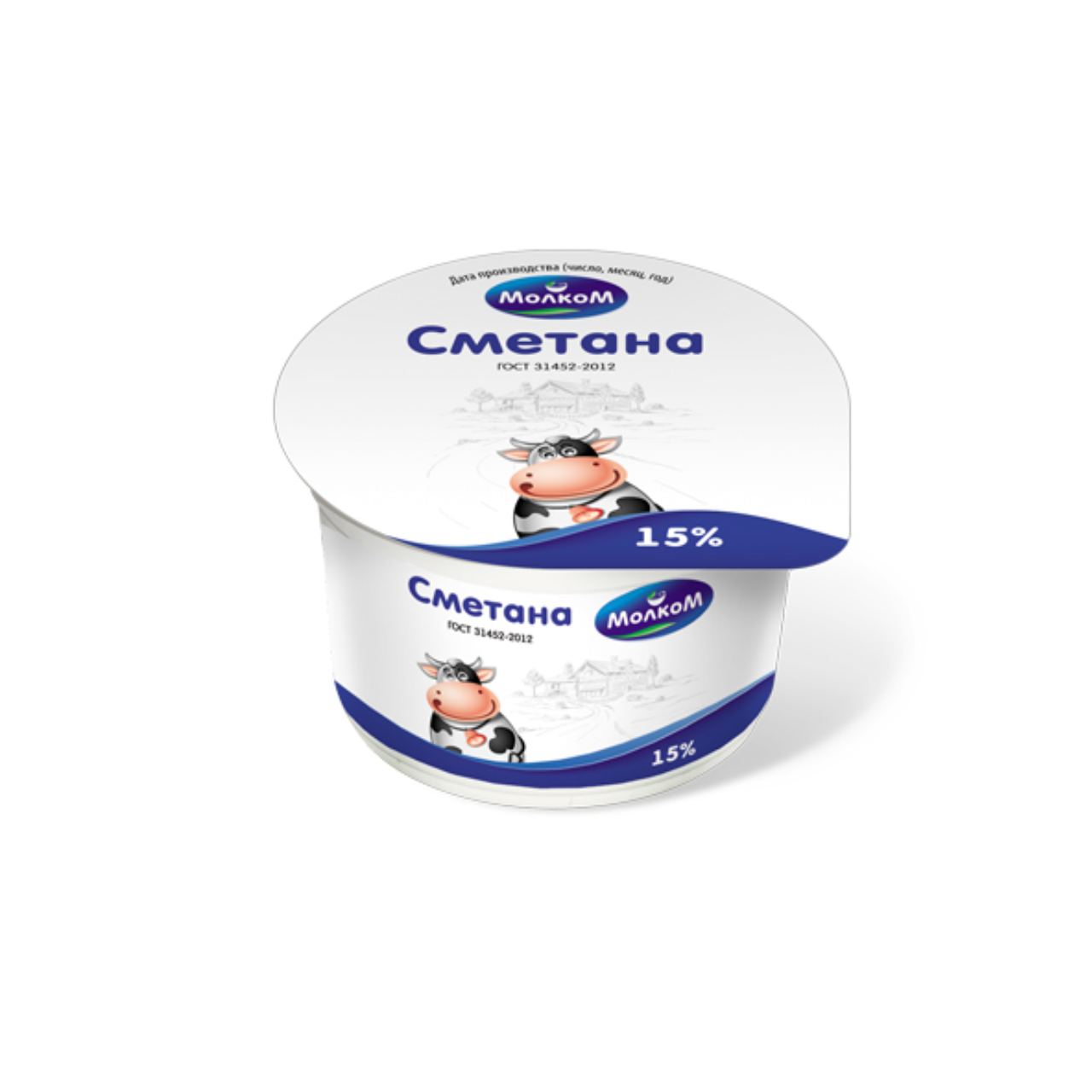 Сметана Молком 15% 200 г ст