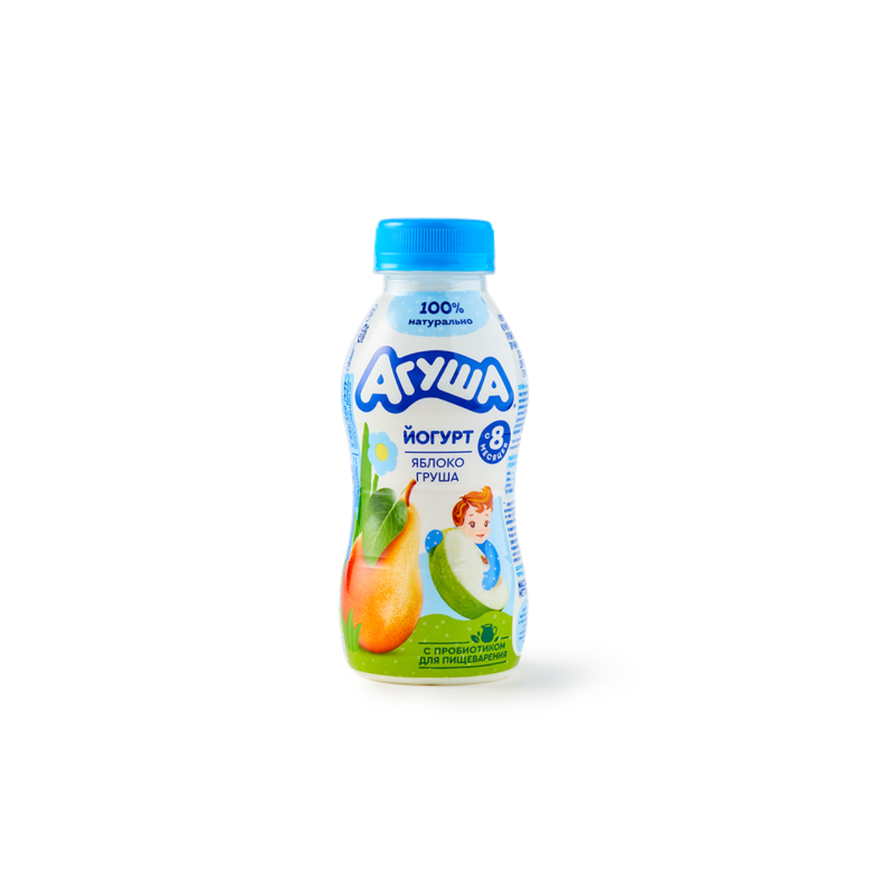 Йогурт Агуша 2,7% 180 г яблоко/груша