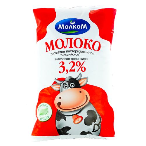 Молоко Молком 3,2% 1 л пленка