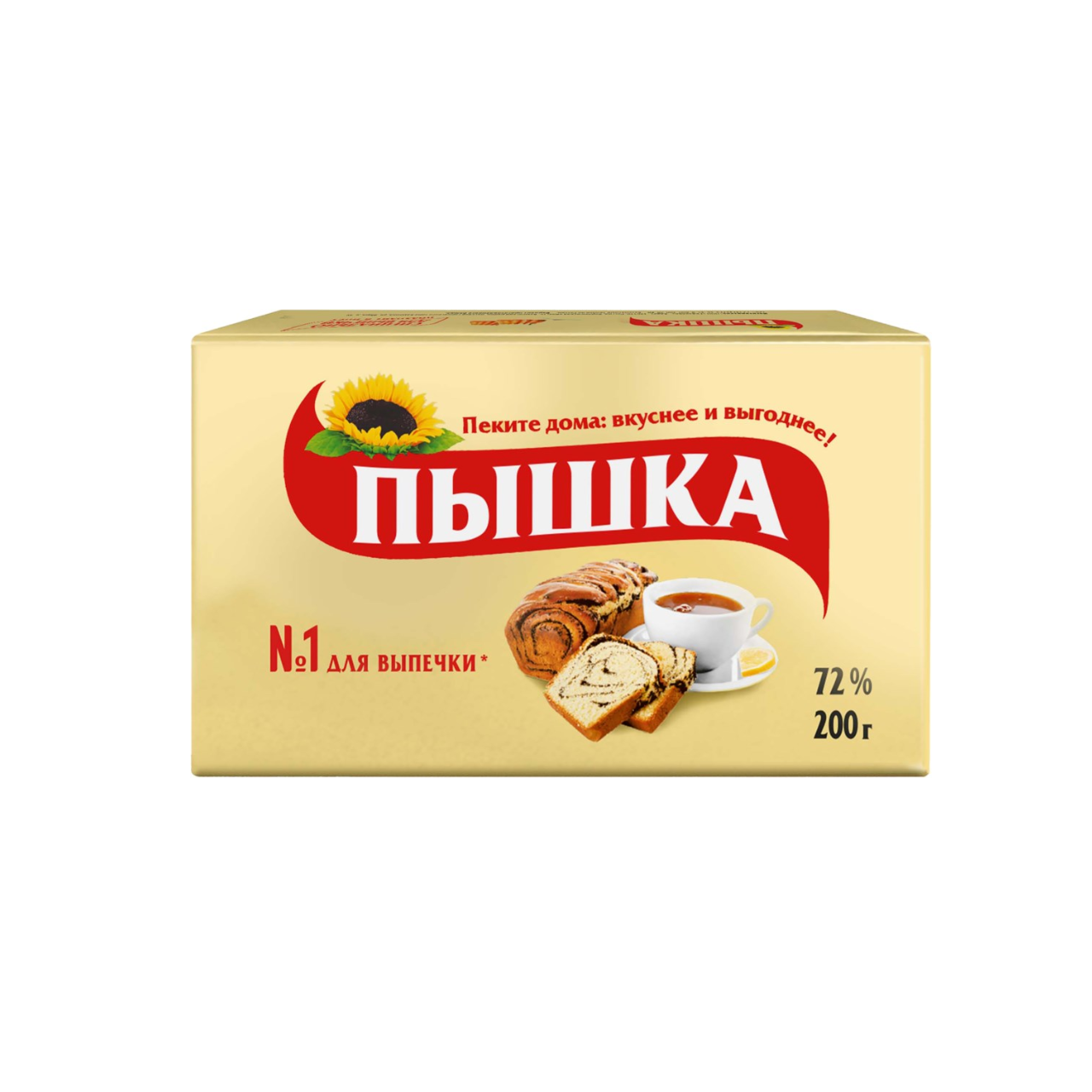 Маргарин Пышка 72% 200 г