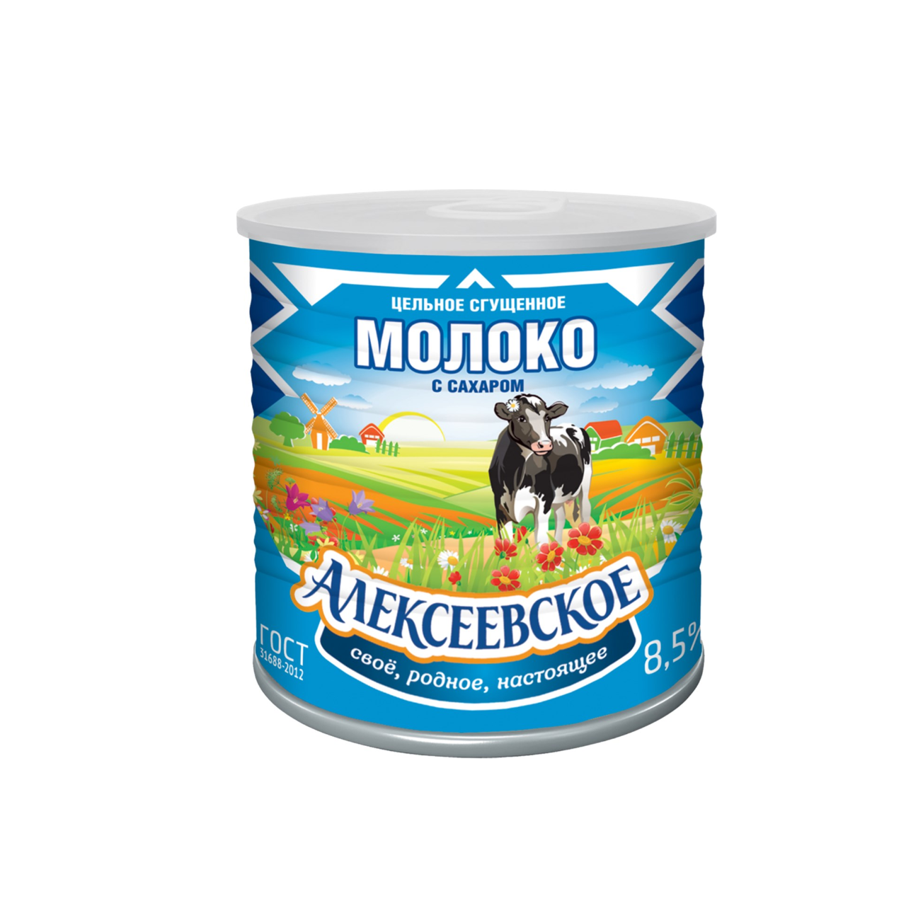 Сгущеное молоко Алексеевское 8,5% 360 г ж/б