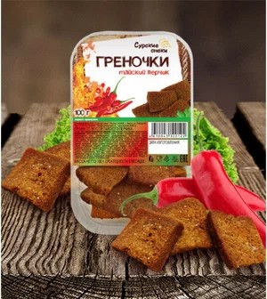 Греночки Сурские снеки 100г тайский перчик