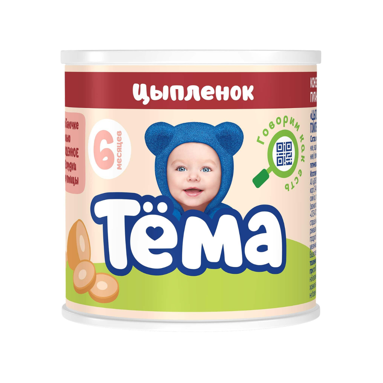 Пюре мясное Тема 90 г ж/б цыпленок