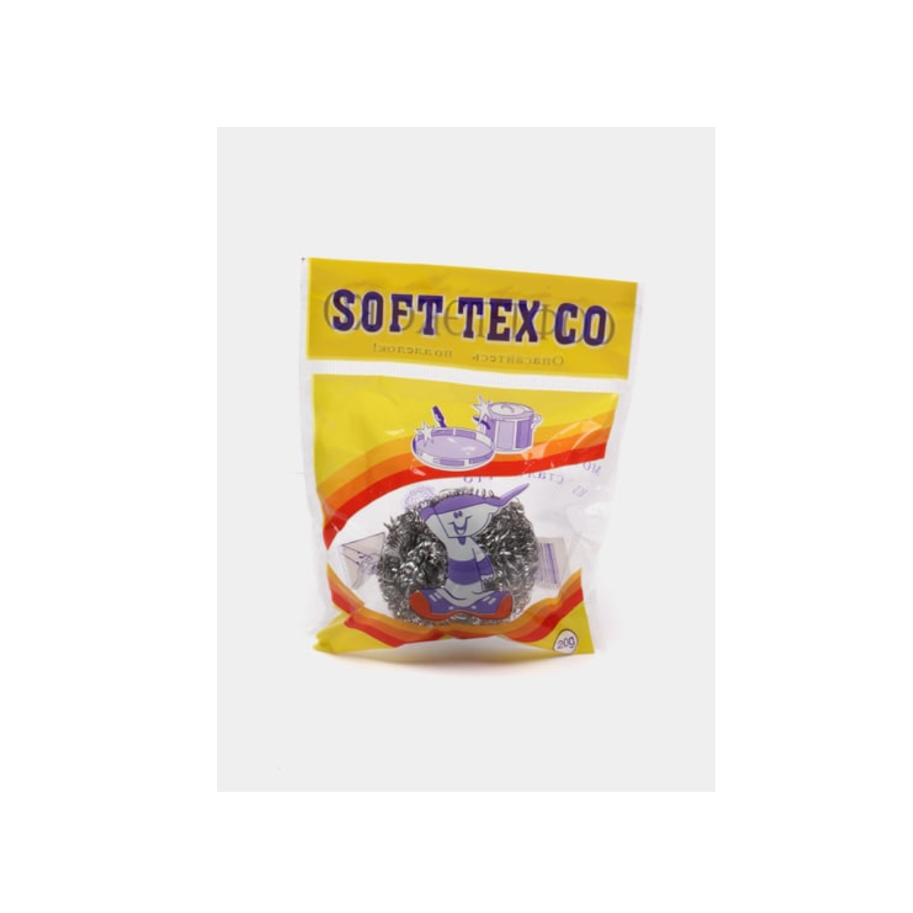 Губка д/посуды метал Softtex 1 шт