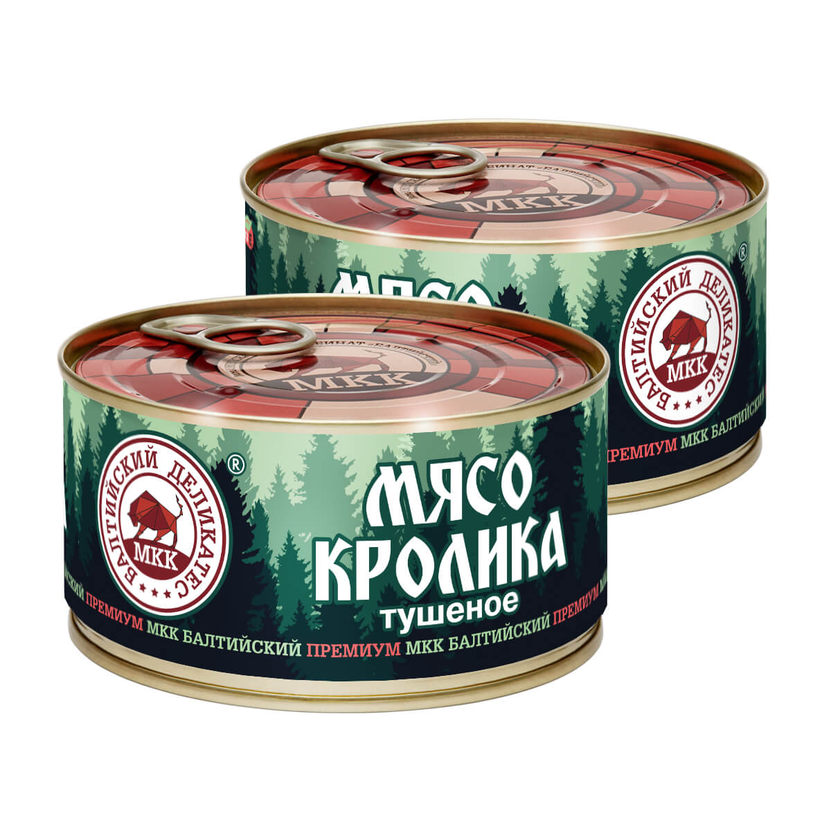 Мясо кролика тушеное  325 г ж/б Балтийский МКК