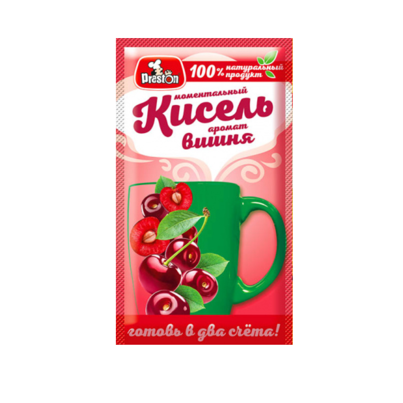 Кисель Престон б/п 30 г с ароматом вишни