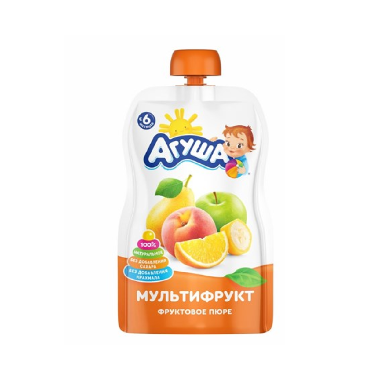 Пюре фруктовое Агуша 90 г м/у мультифрукт